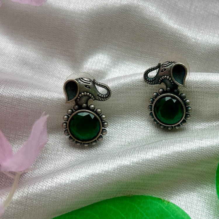 Silver Replica Green Stud