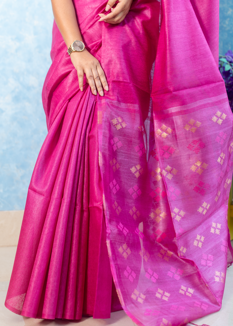 Magenta Noel Silk