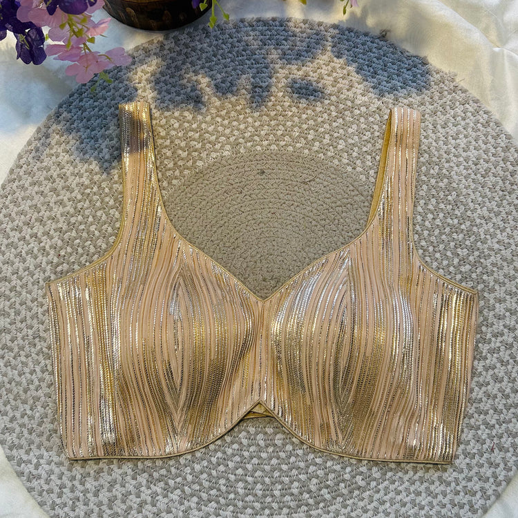 Golden Designer Blouse
