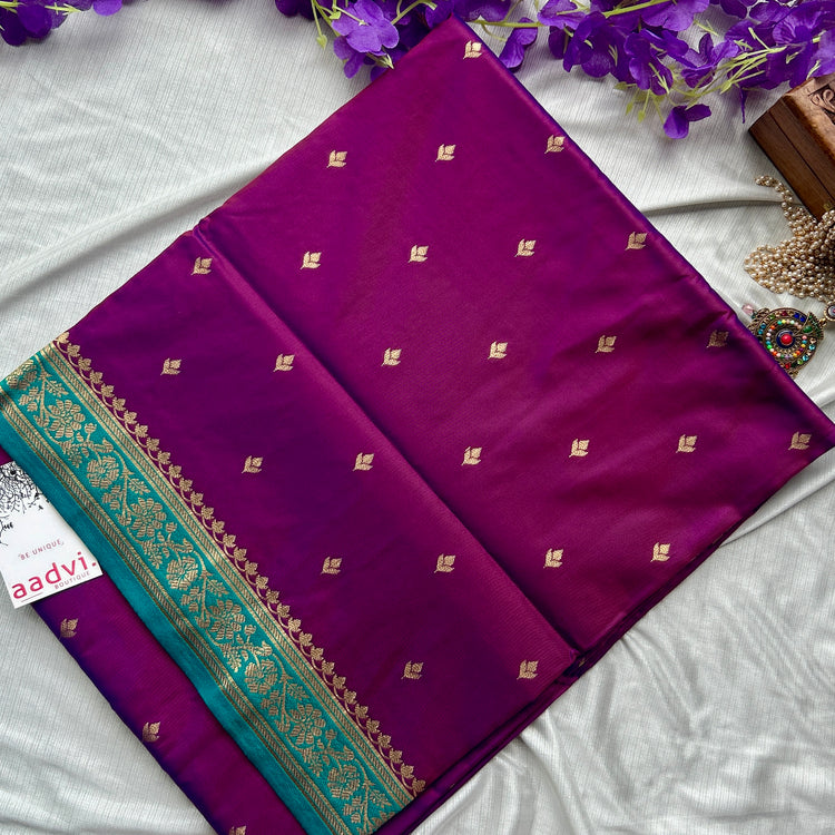 Purple Silk Saree