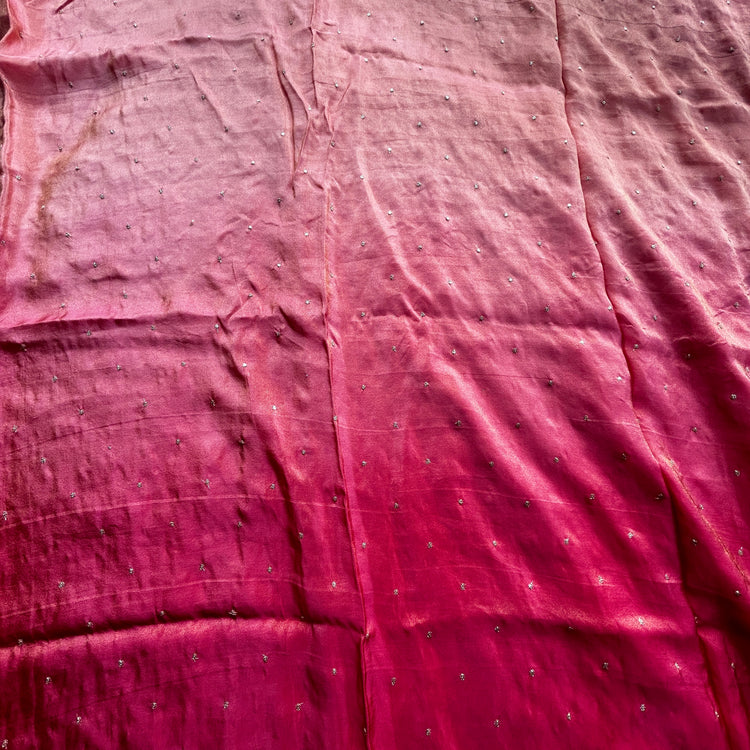 Red Dual Shades Tissue Fabric