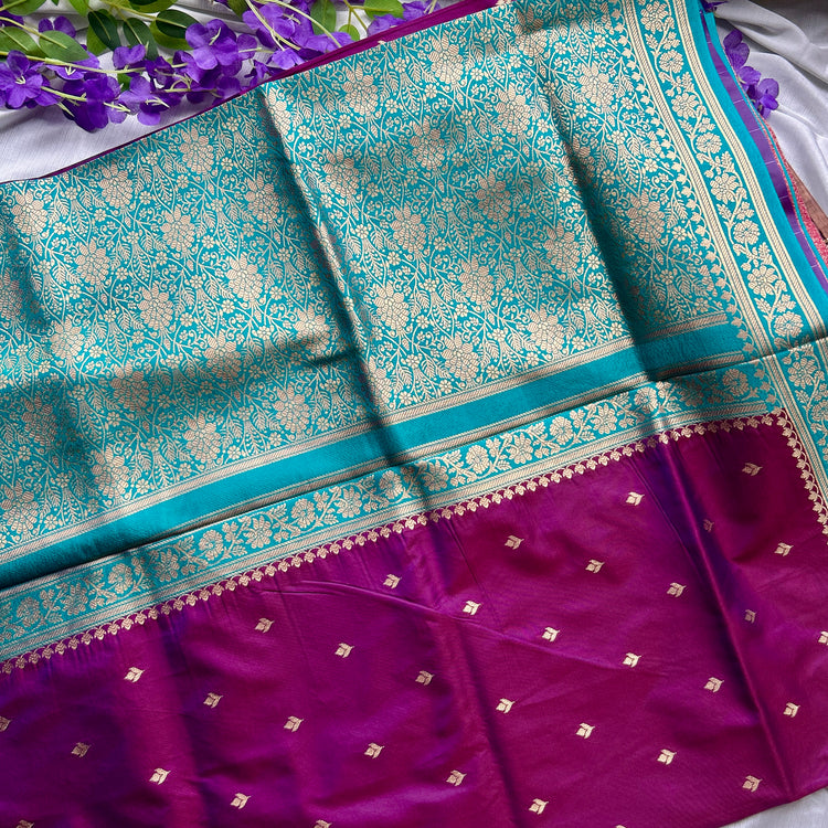 Purple Silk Saree