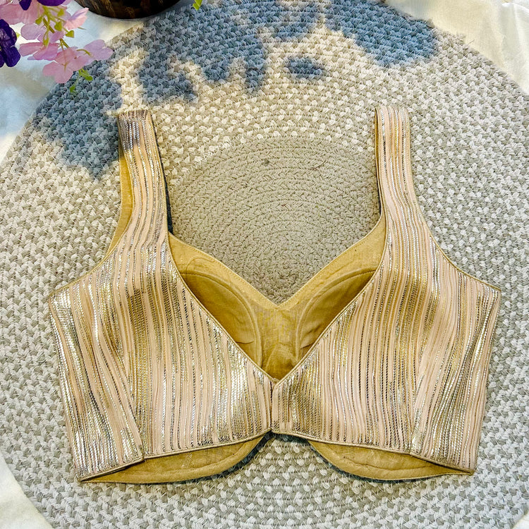 Golden Designer Blouse