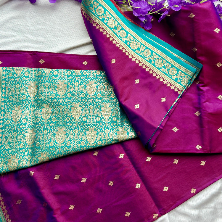 Purple Silk Saree
