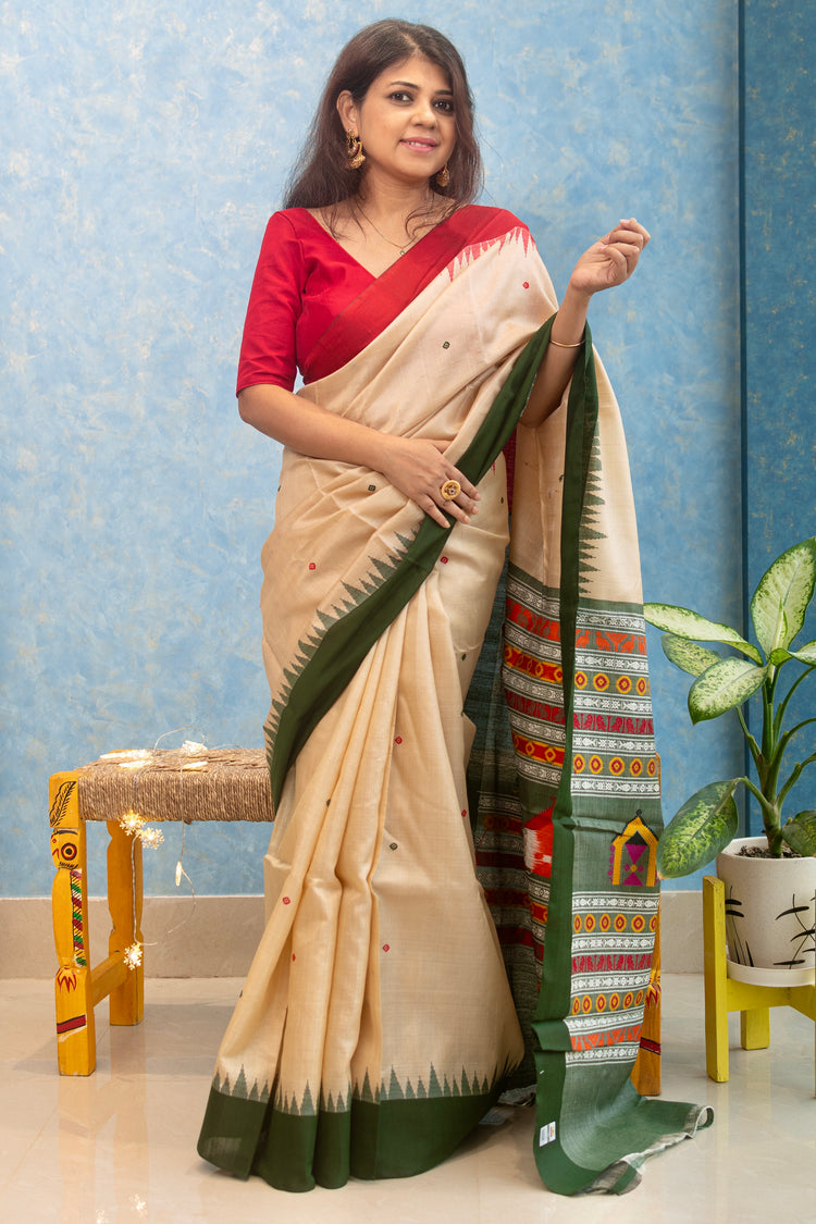 Off White Dolabedi Pure Tusser Silk