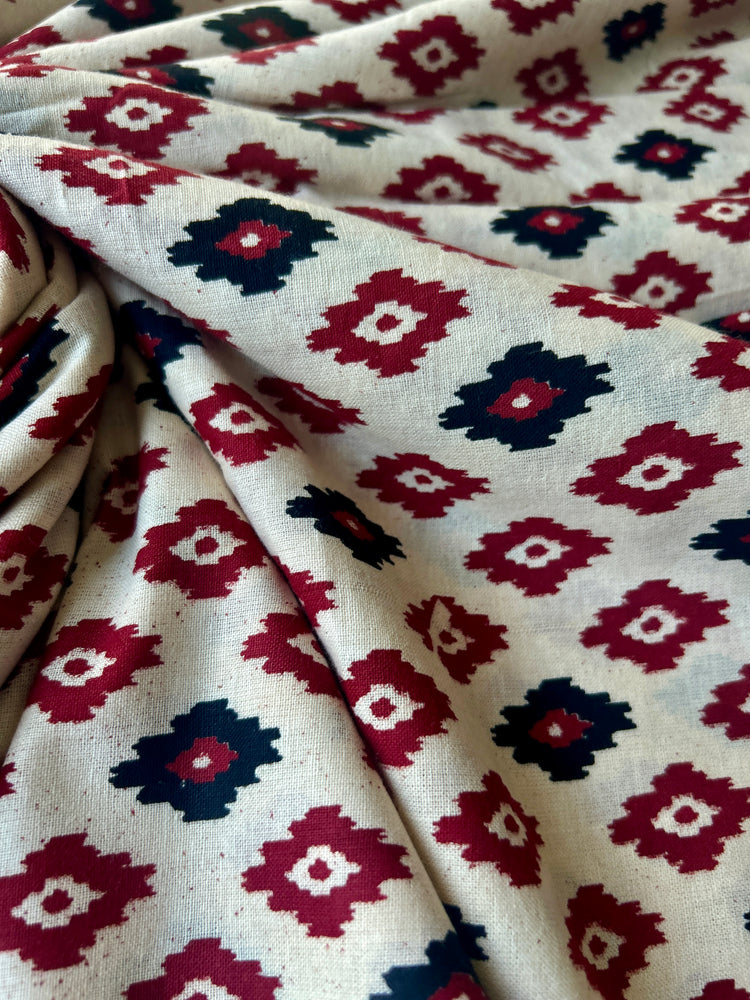 Ikkat Printed Cotton Fabric