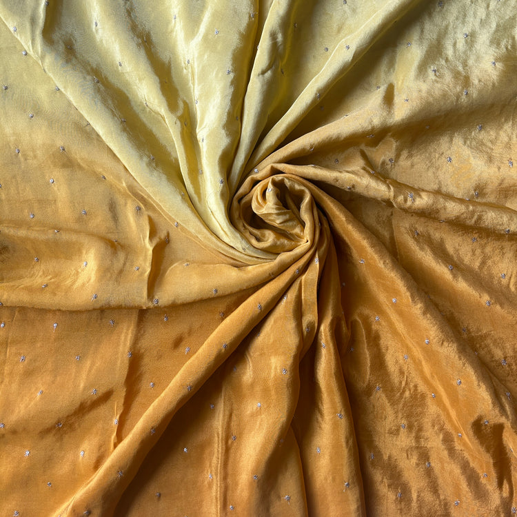 Mustard Dual Shades Tissue Fabric