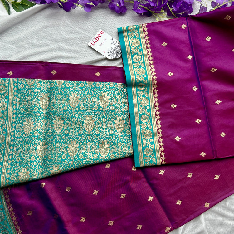 Purple Silk Saree