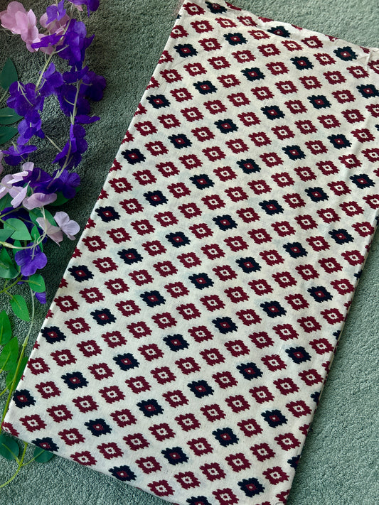Ikkat Printed Cotton Fabric