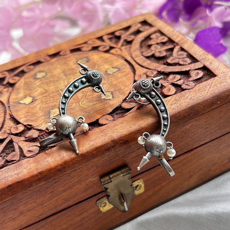 The Tribal Trishul Ear Cuff Studs