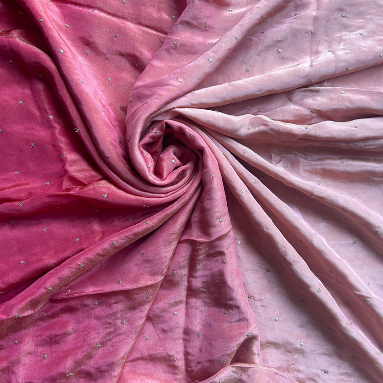 Pastle Coral Dual Shades Tissue Fabric