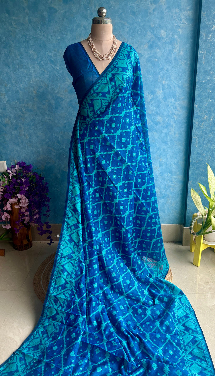 Peacock Soft Dhakai Jamdani