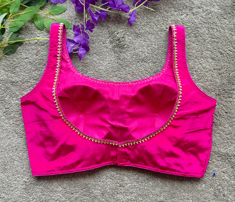 Pink Handwork Designer Blouse