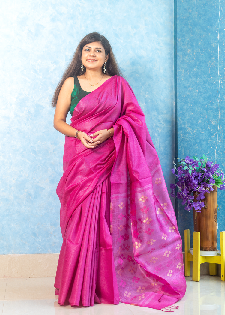 Magenta Noel Silk