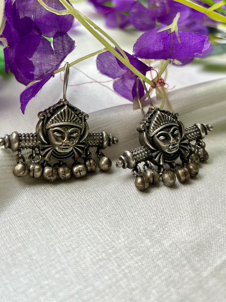 The Devi Durga Mukh Hook Earrings