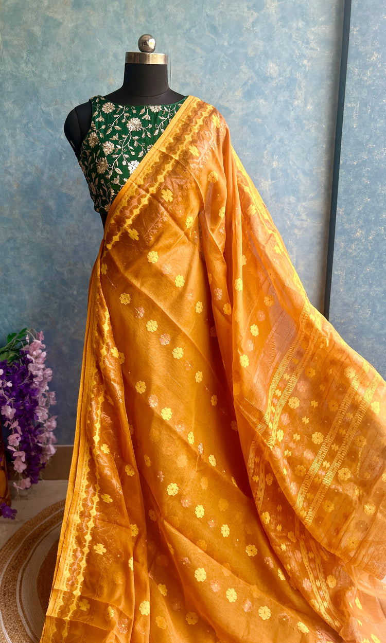 Honey Mustard Soft Dhakai Jamdani