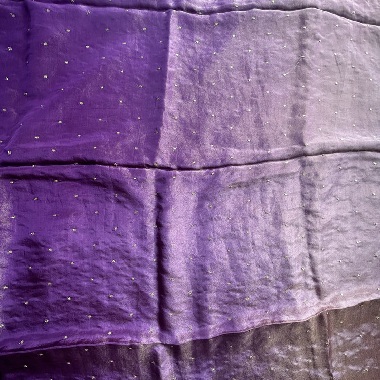 Purple Dual Shades Tissue Fabric