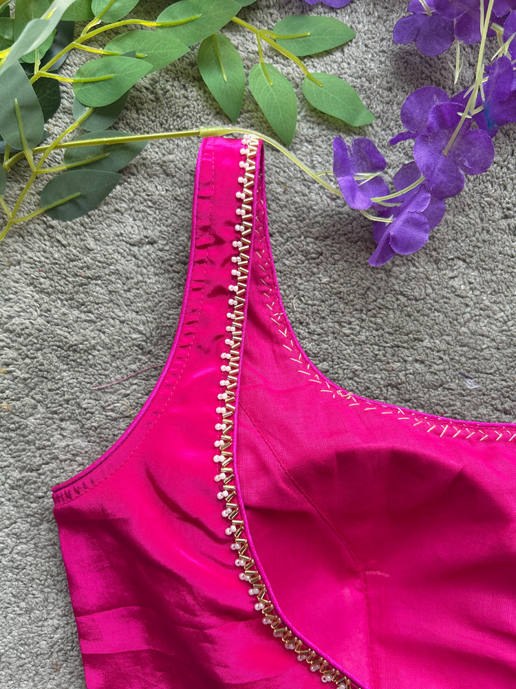 Pink Handwork Designer Blouse