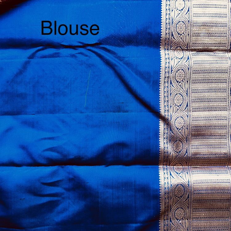 Burgundy Kanchipuram Silk Sari