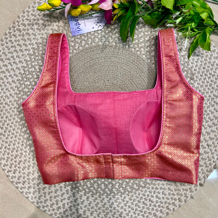 Brocade Flamingo Designer Blouse