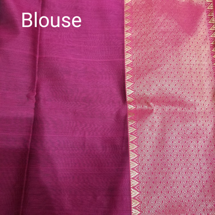 Peacock Blue Handwoven Maheshwari Sari