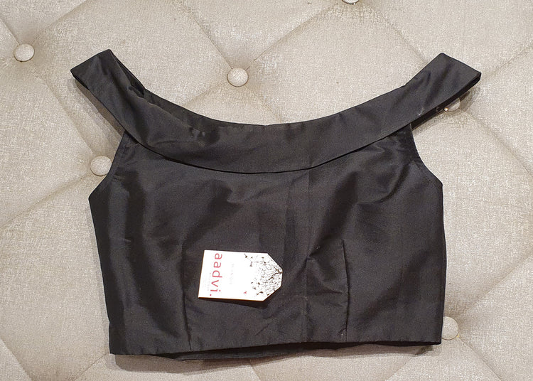 Black Designer Blouse - Back Side