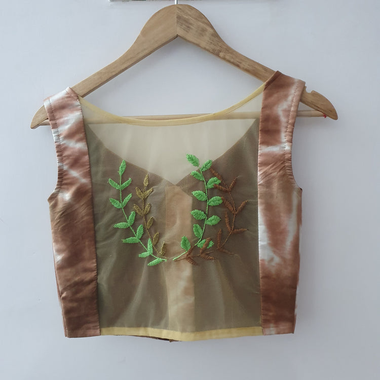 Cotton Blouse With Thread Handwork