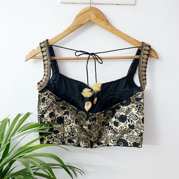 Black and Golden Designer Blouse