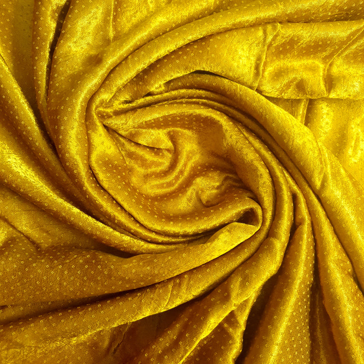 Mustard Color Mashru Silk Fabric