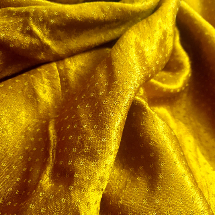 Mustard Color Mashru Silk Fabric