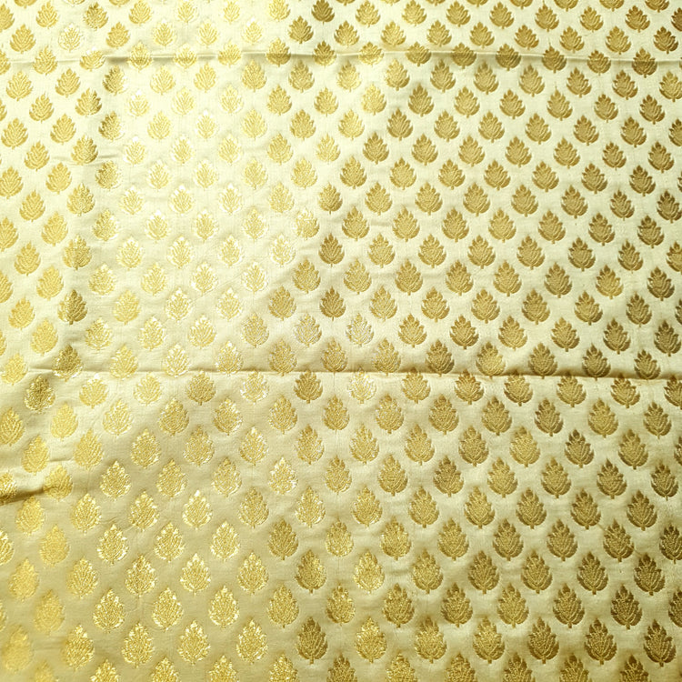 Woven Golden Brocade Fabric