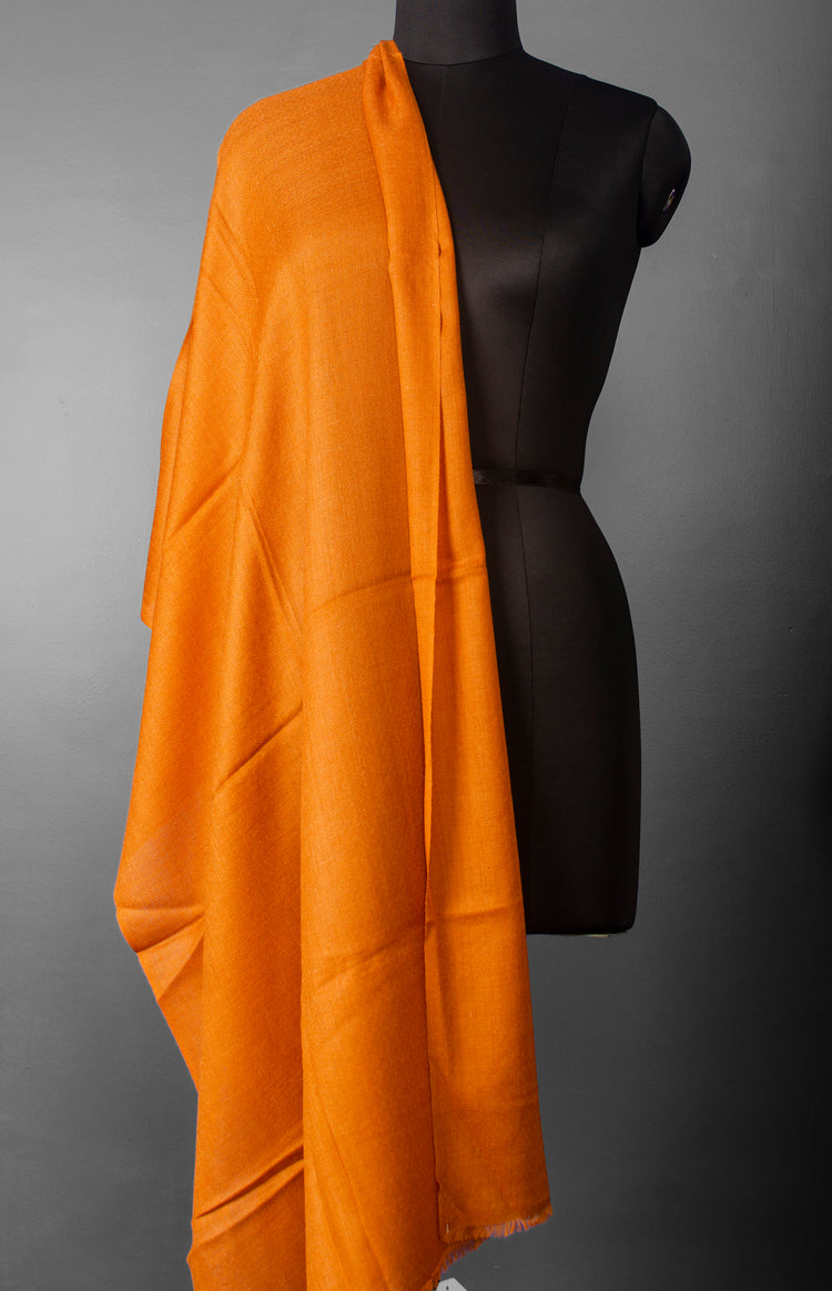 Apricot Pure Pashmina Stole