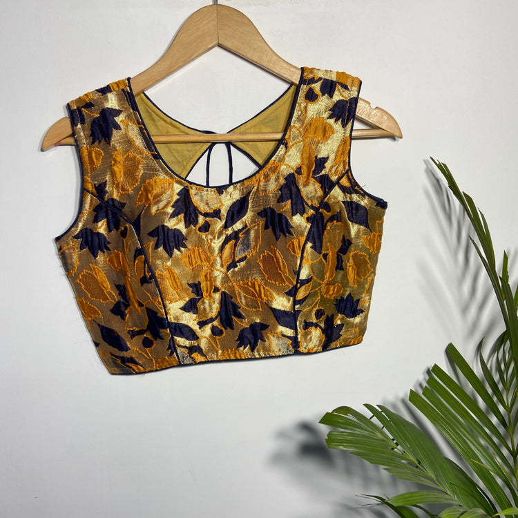 Multi Color Floral 3D Print Designer Blouse