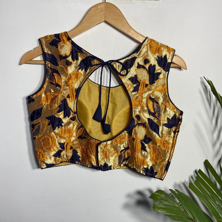 Multi Color Floral 3D Print Designer Blouse