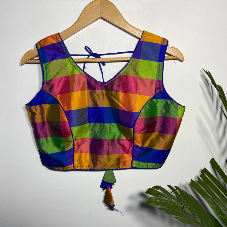 Multi-Color Silk Blouse