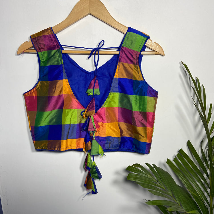 Multi-Color Silk Blouse