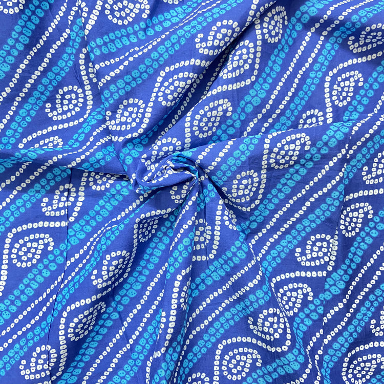 Cotton Bandhni Printed Fabric