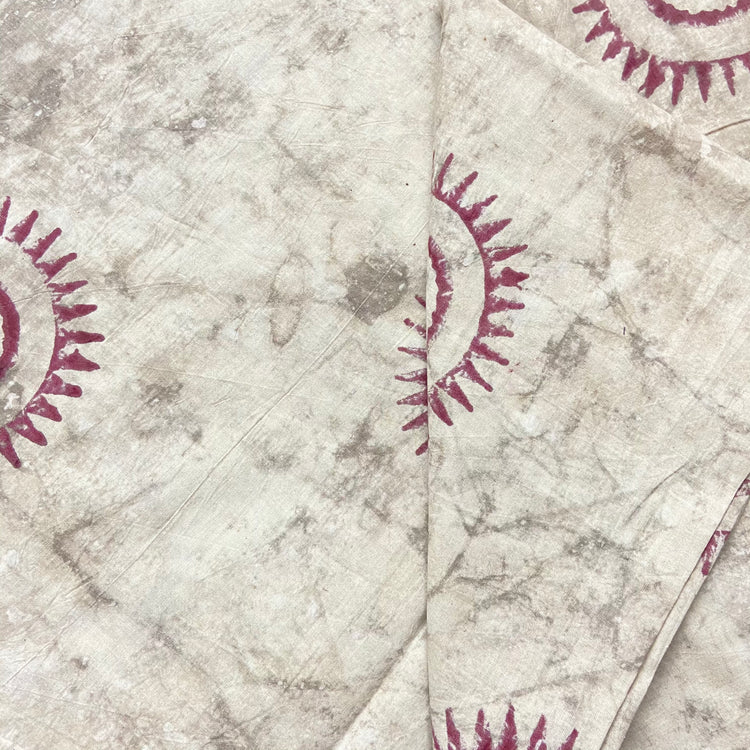 Dabu Hand Block Print on Pure Cotton Fabric