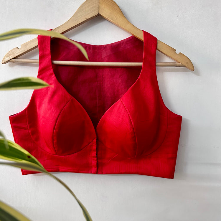 Tomato Red Designer Blouse