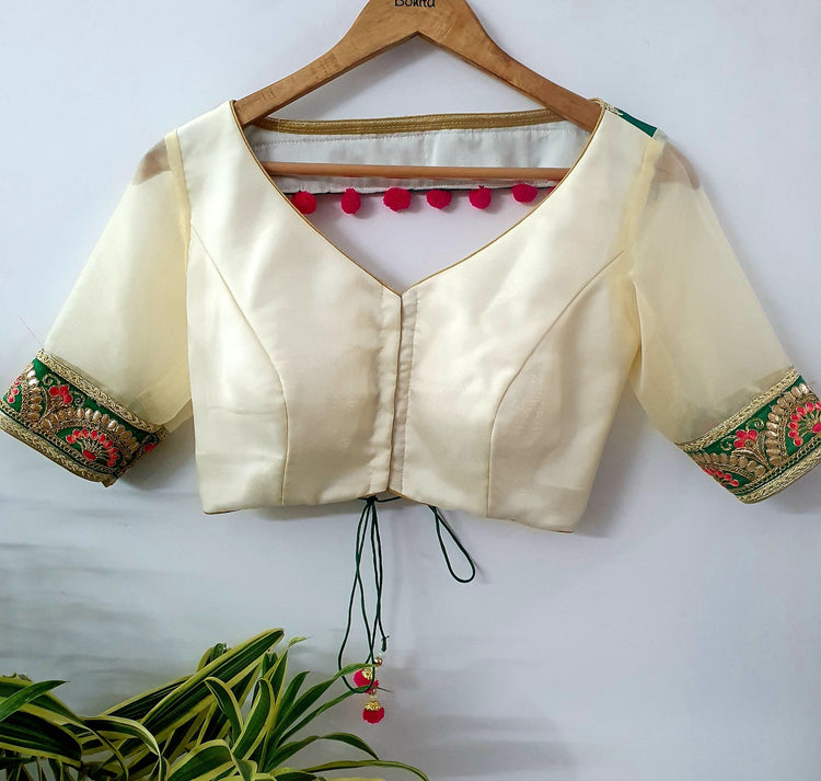 Organza with Lace Designer Blouse