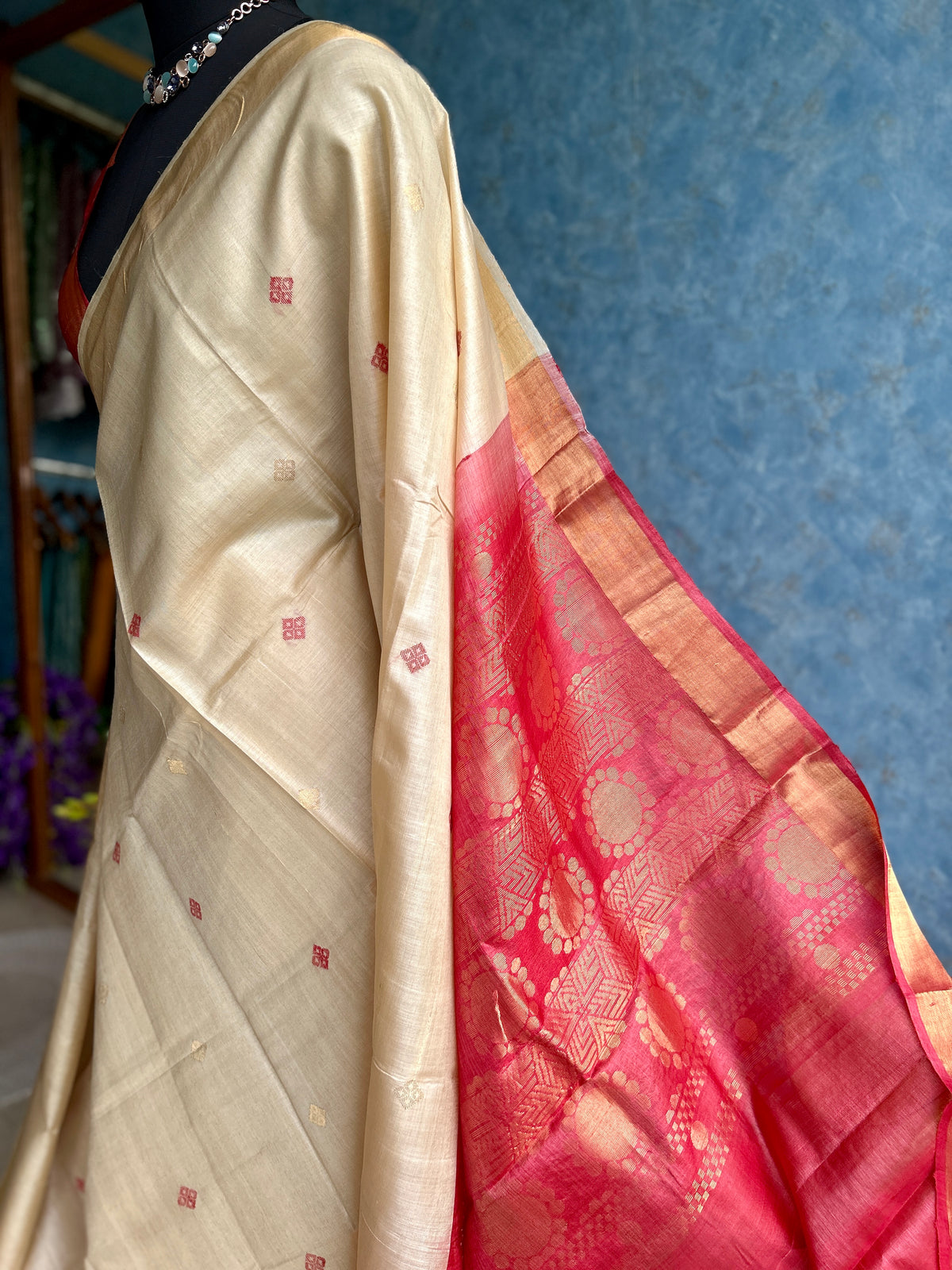 Handwoven Pure Tusser Silk — view 4