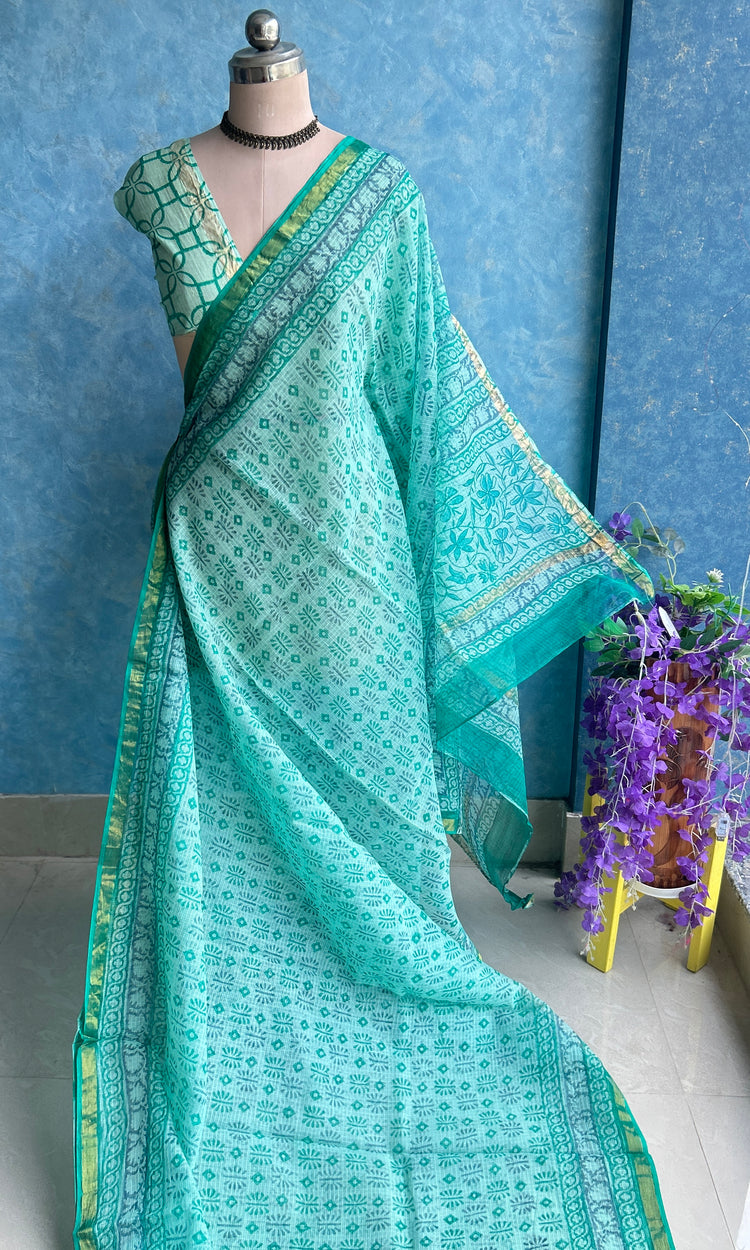HandBlock Printed Kota Sari