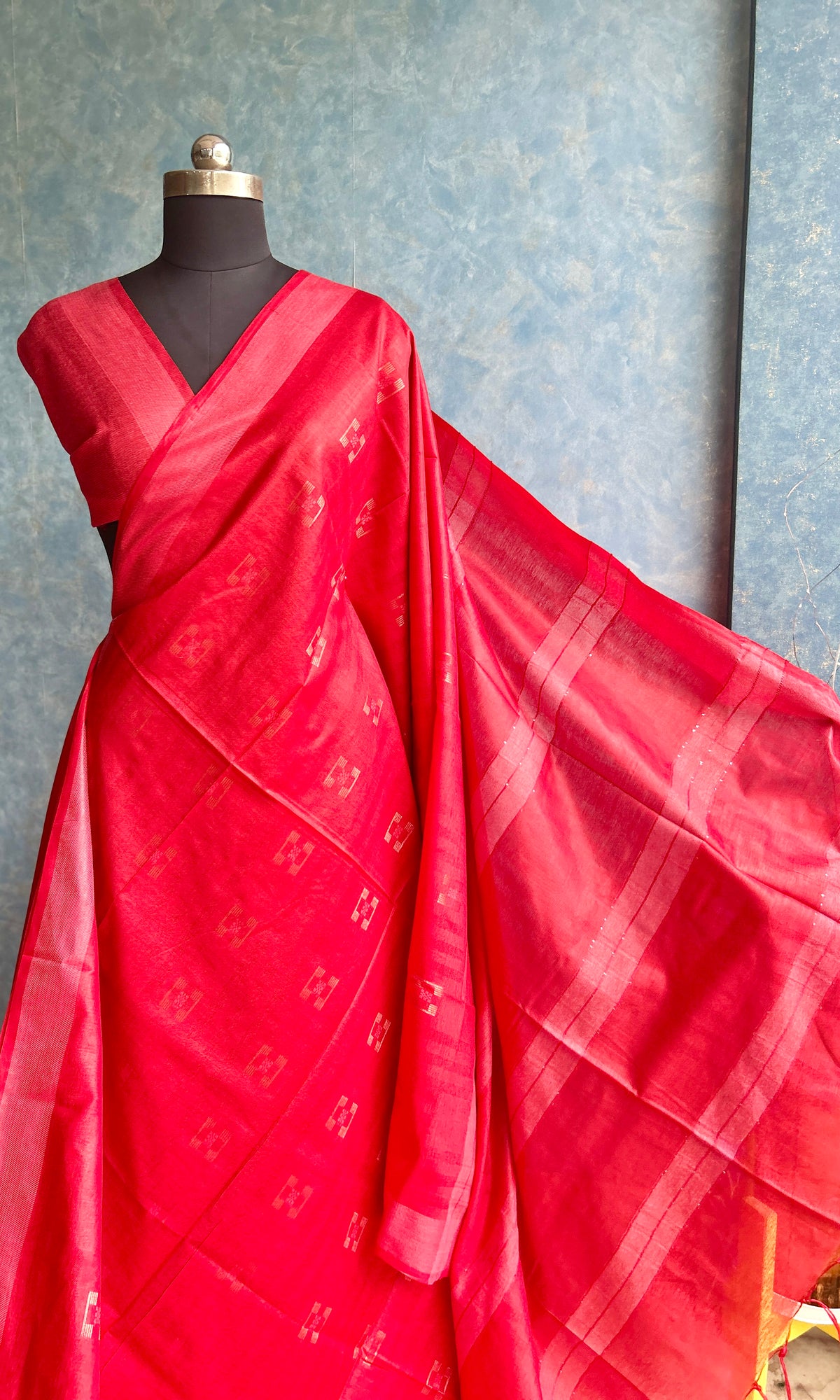 Chilli Red SICO Sari — view 3