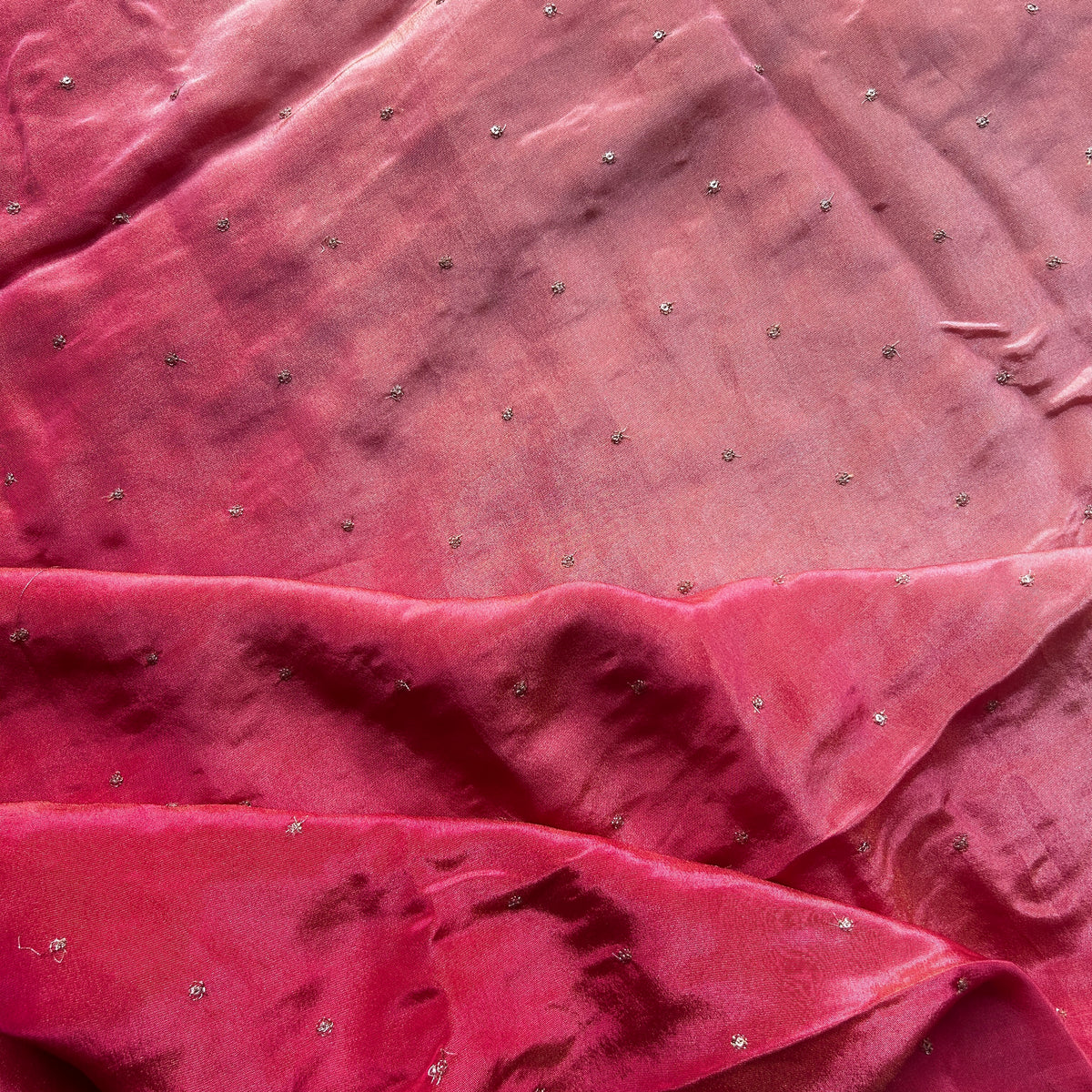 Pastle Coral Dual Shades Tissue Fabric — view 3