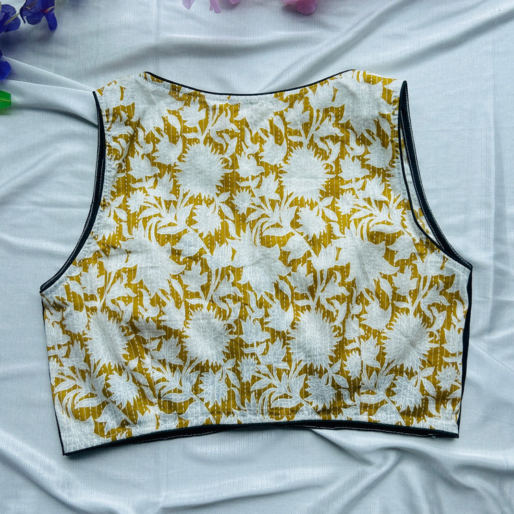 Ajrakh Printed Cotton Blouse