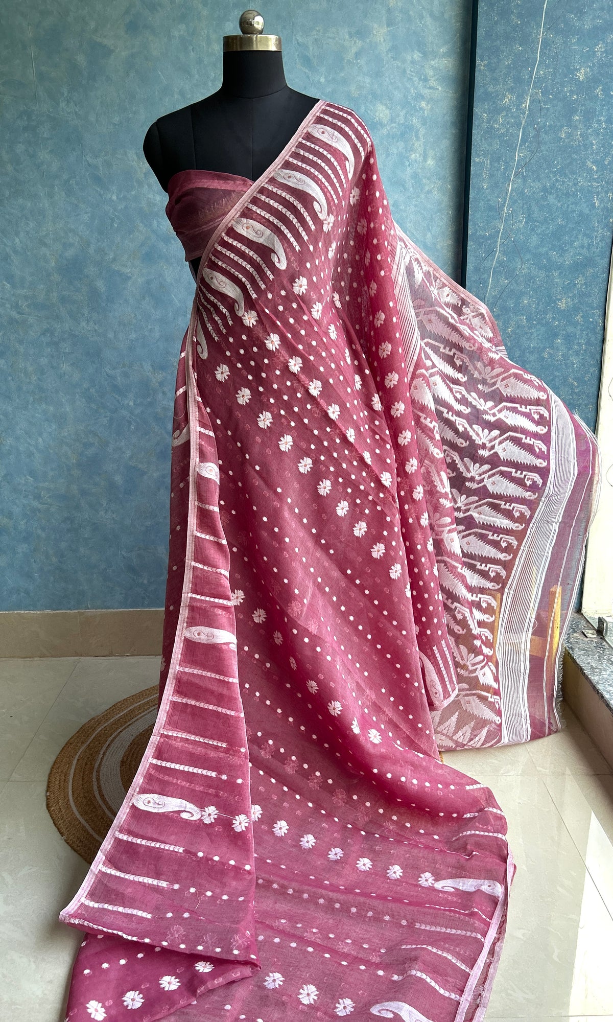 Rosewood Soft Dhakai Jamdani