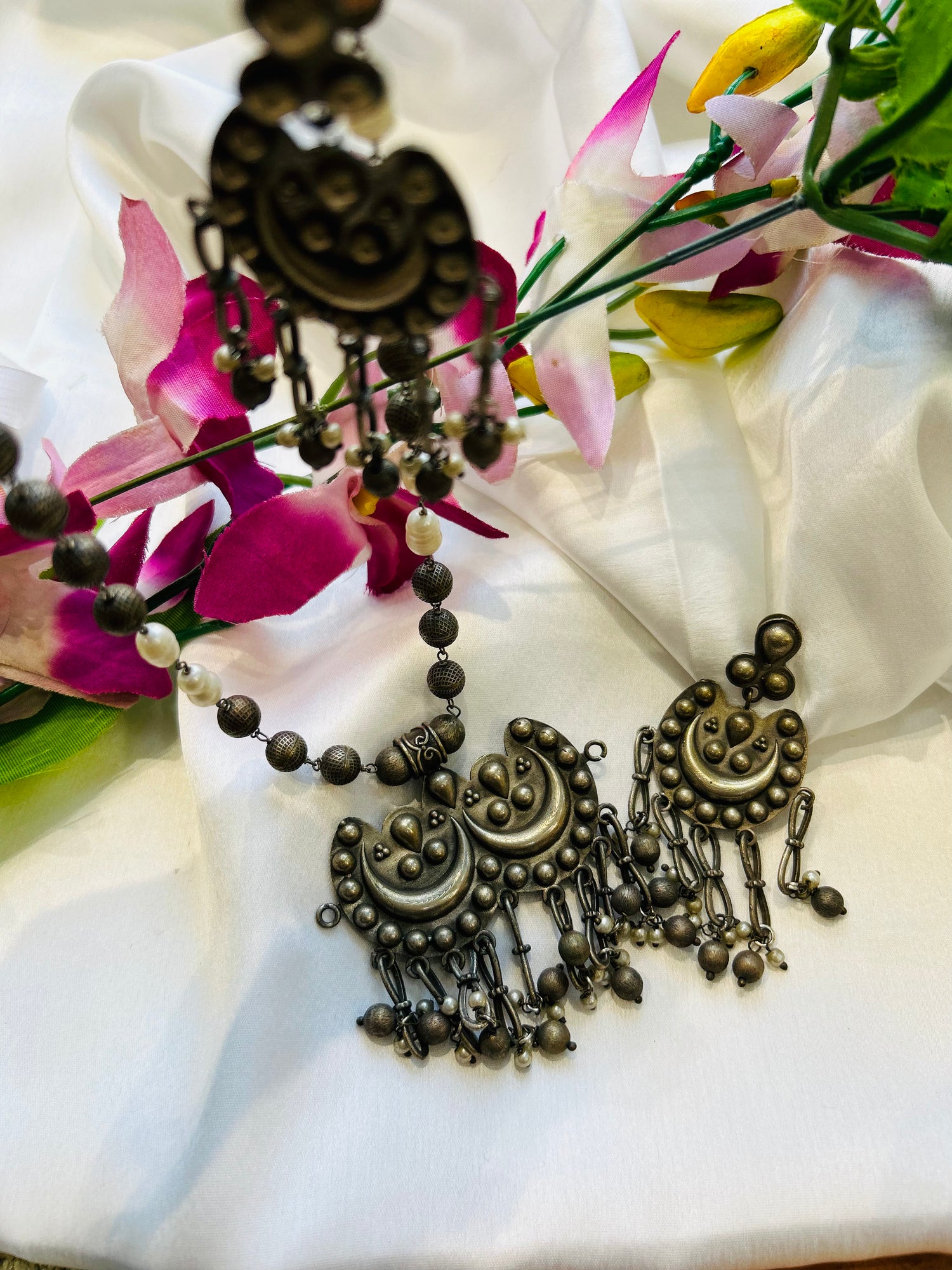 Silver Necklace set — view 2