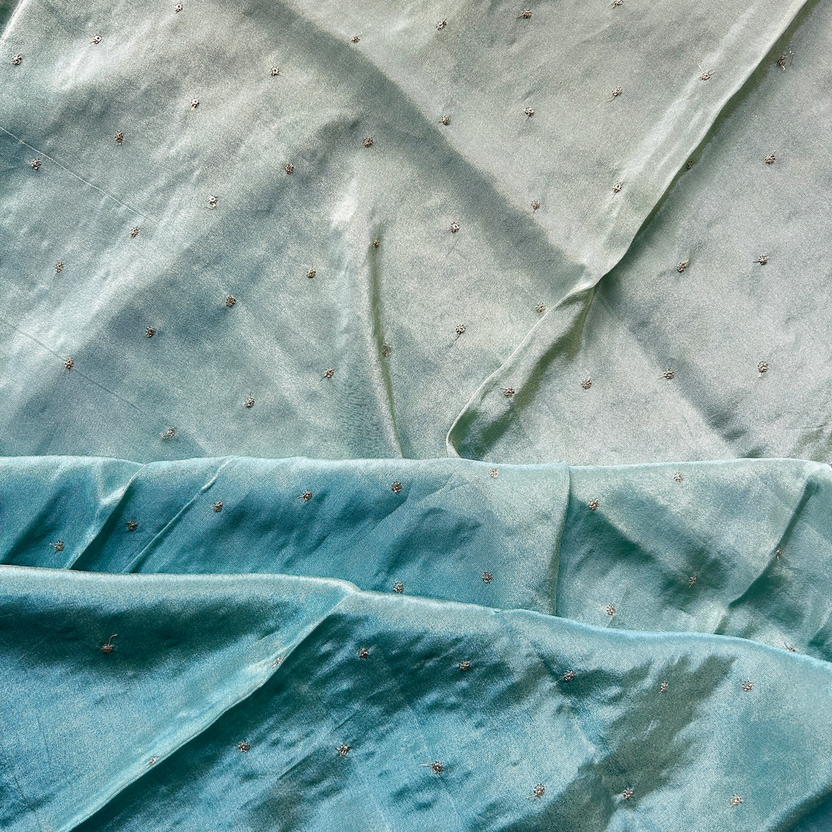 Pistachio Dual Shades Tissue Fabric — view 3