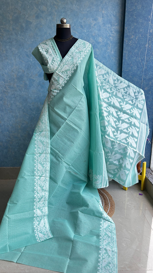 Mint Green Traditional Jamdani