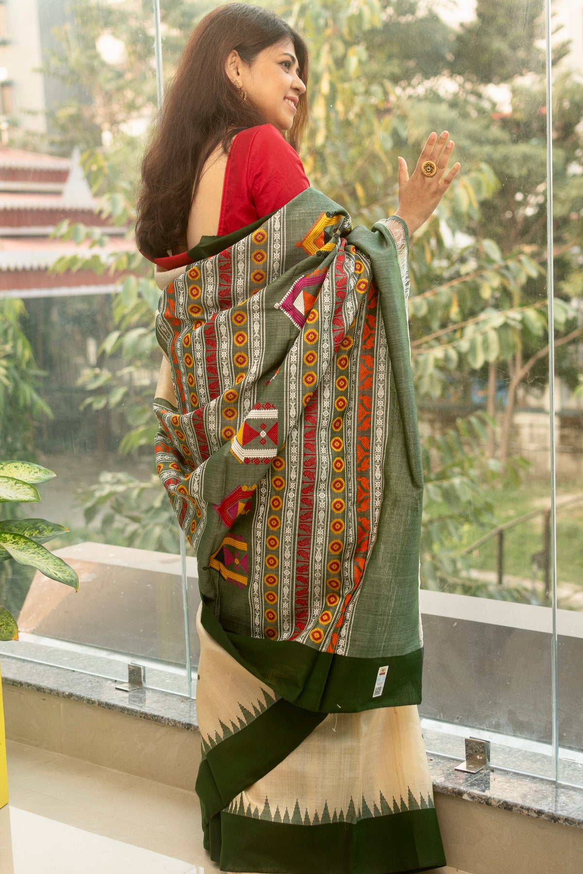 Off White Dolabedi Pure Tusser Silk — view 5